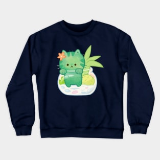 Cactus cat Crewneck Sweatshirt